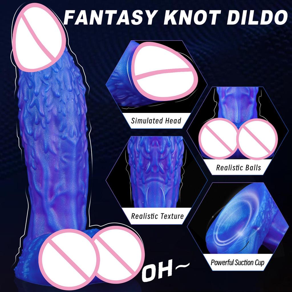 Реалистичный Силиконовый Пенис Волка Собачий Член Анальная Пробка Мастурбатор