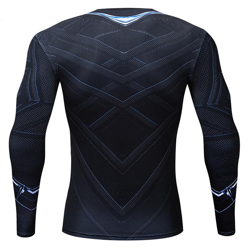 Mens Training Compression Shirt Long Sleeve Running Sportswear Outdoor Sports Menswear