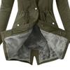 Durable Lady Coat Thermal Plush Lining Soft Hooded Long Sleeve Coat