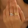 Женское кольцо Геометрическое Открытое Регулируемое Дизайн с Буквой Парные Кольца Универсальное Кольцо на Указательный Палец