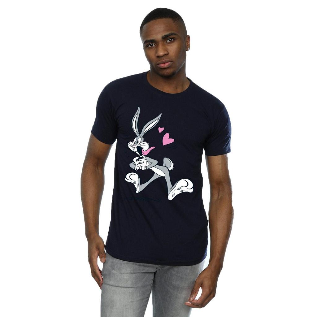 Looney Tunes Mens Bugs Bunny In Love T-Shirt