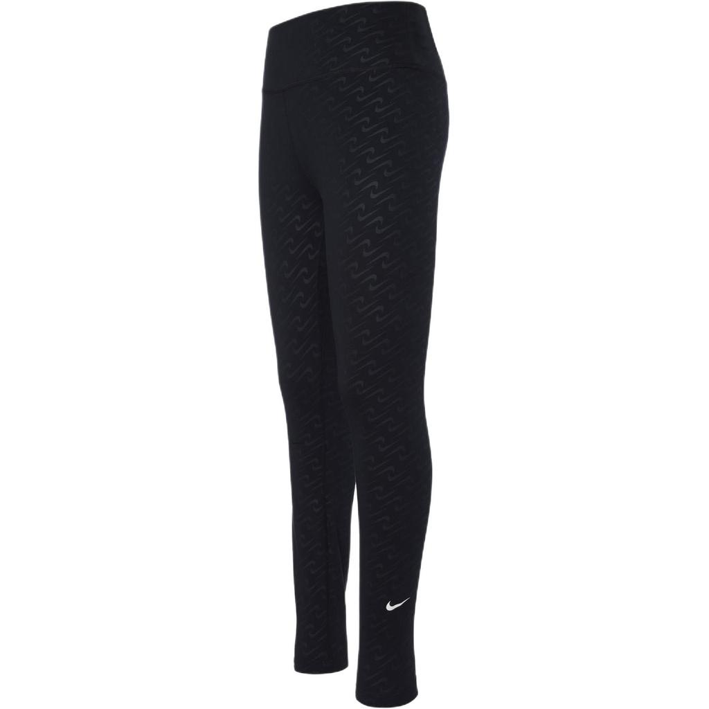 Nike W Nk One Df Icnlsh Prt M 7-8 T Логотип Печать Спорт Фитнес Брюки Женские Брюки Черный DD5388-010