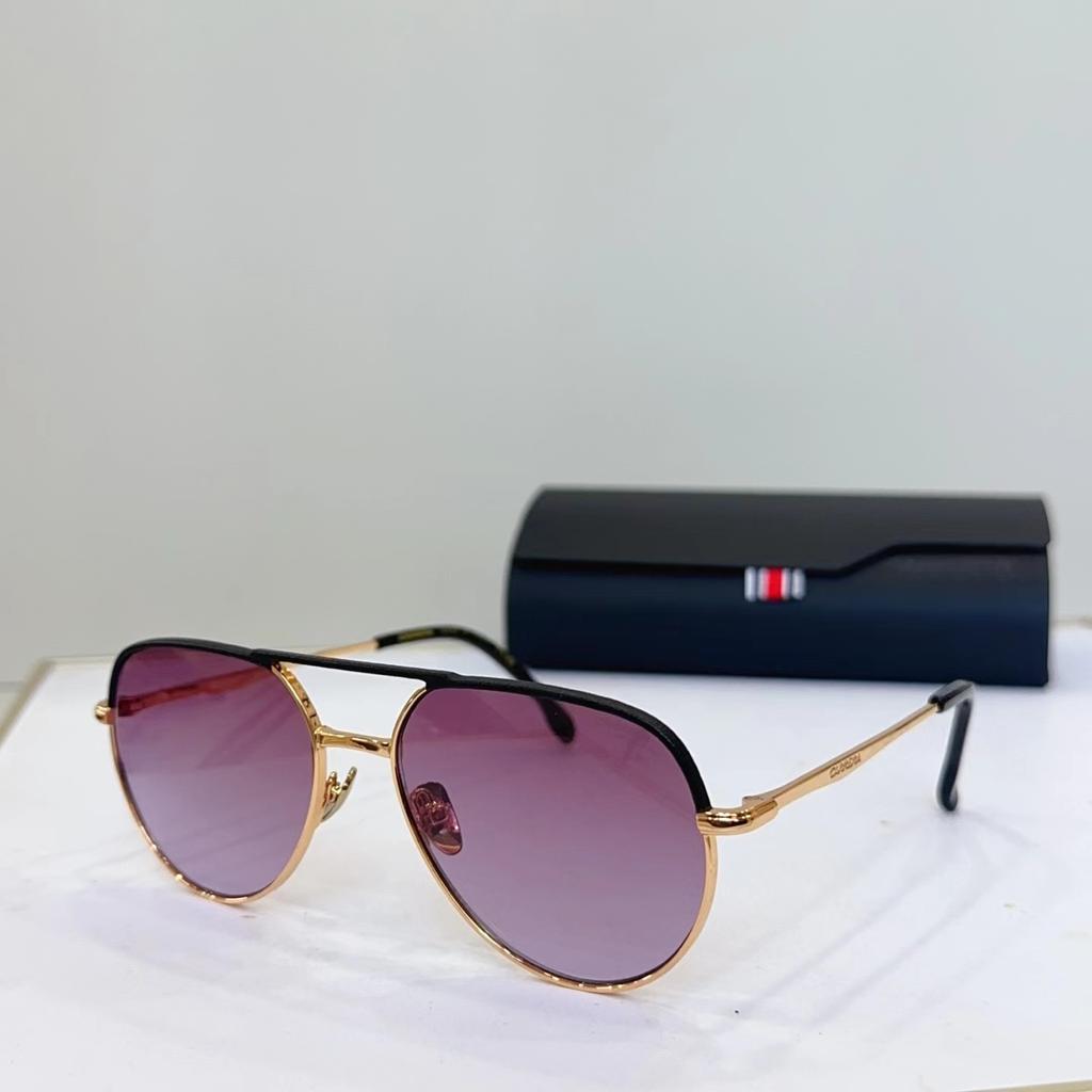 Солнцезащитные очки Carrera Quality с поляризацией Мужские в стиле ретро Металлические квадратные солнцезащитные очки для женщин Двойная переносица Для вождения Зеленые Черные Uv400