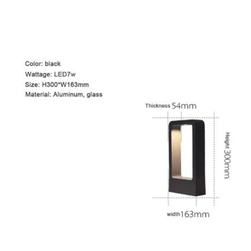 Светодиодные садовые светильники, газонная лампа IP65, водонепроницаемая, современная, алюминиевая, столбчатая, для наружного использования, для двора, виллы, ландшафта, газона, лампы-столбики