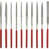 10Pcs Diamond Needle File Set 3x140mm Mini Needle File Kit For Stone Glass Metal Carving Craft Hand Tools Needle File Set