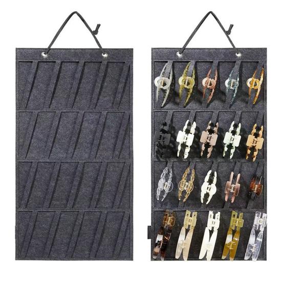 Практичный большой вместительный дисплей, фетровый большой органайзер для заколок для волос, хранение ювелирных изделий, принадлежности для спальни, большой органайзер для заколок для волос