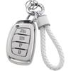 Hyundai Key Fob Cover with Keychain, Soft TPU Key Case Protection Shell Fit for Lantra Ioniq Sonata Tucson Elantra