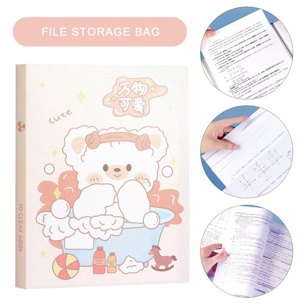 Прозрачная сумка Сумка для документов А4 Сумка для архивов Портативная папка для файлов