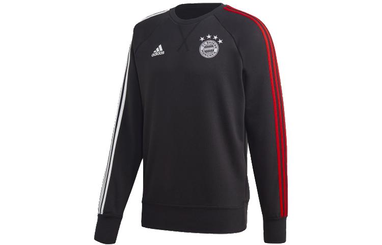 adidas Толстовки Мужские Черные С Круглым Вырезом Умеренный Обычный FR5323