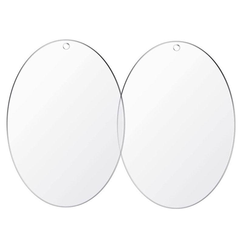 50шт акриловые брелки-заготовки с брелоками круглые прозрачные диски круги кулон