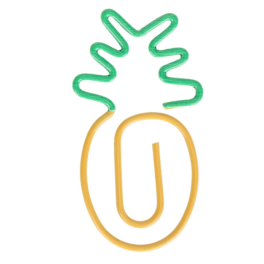 20Pcs Paper Clips Bookmarks Planner Clip Fruit Shaped Pin 2‑Color Office Supplies School Gifts