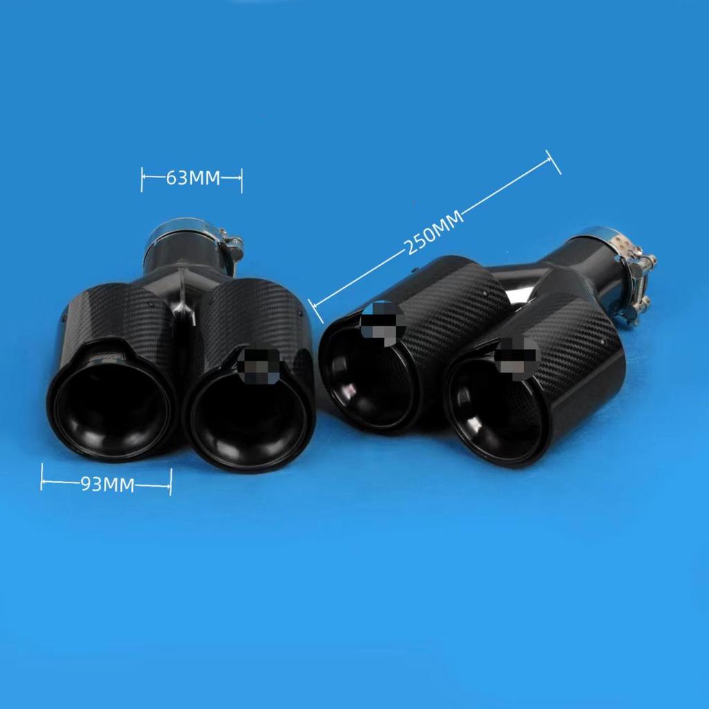 Модификация выхлопной насадки BMW M2/M3/M4 Титан Черный и Синий Углеволокно