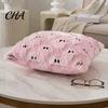 Versatile Seasonal Cushion Covers Halloween Ghost Cover, Plush Embroidered Throw Pillow 18x18 Cute Cover Inch Case for Home Sofa Bed Decor Party