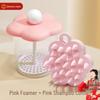 2-in-1 Silicone Shampoo Brush & Foaming Bottle: Soft, Hands-Free, Massage & Clean Set