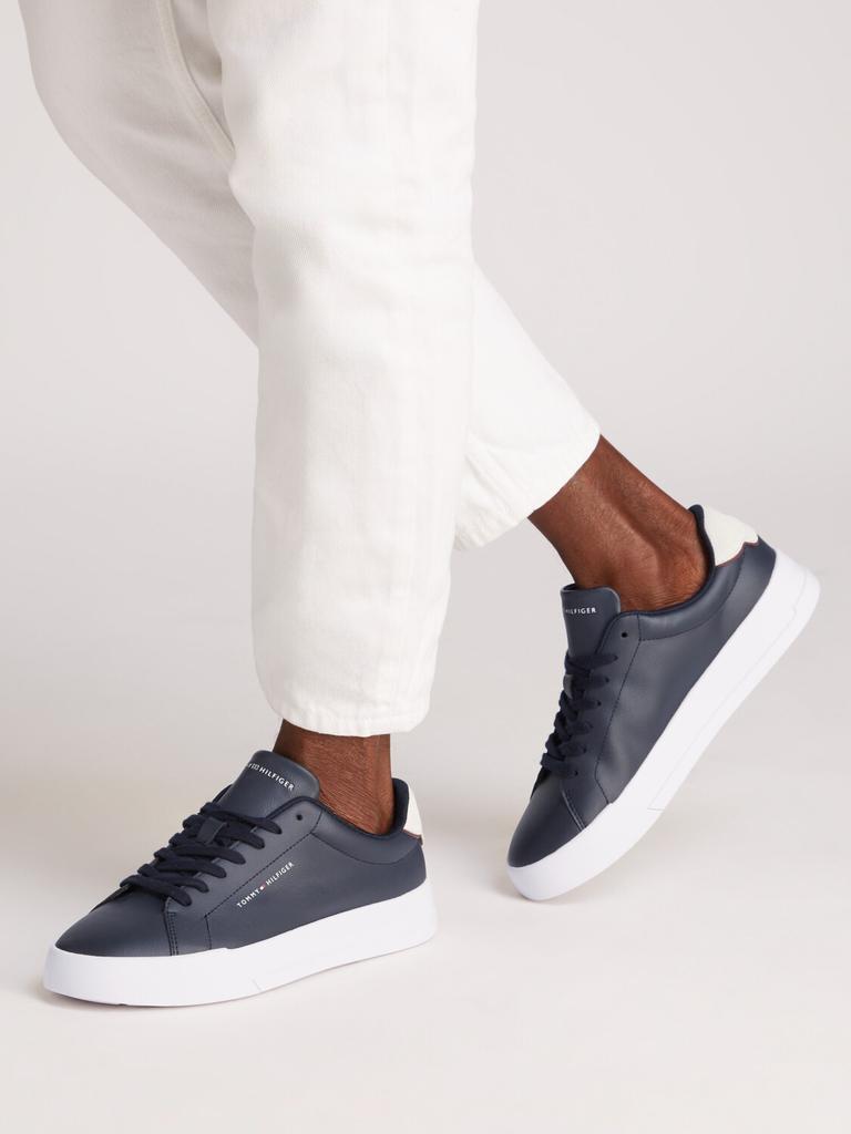 Кроссовки Tommy Hilfiger TH Court LTH Detail Ess navy white