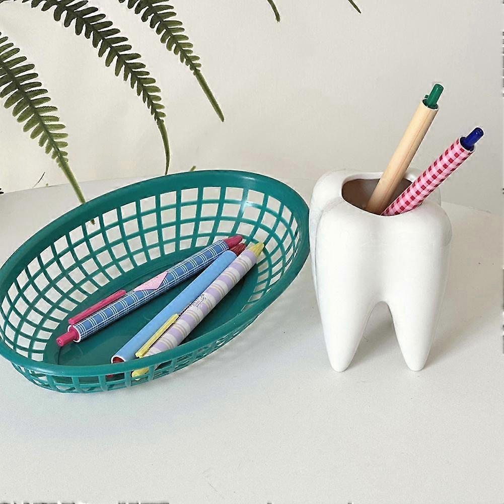 Toothbrush Storage Rack Personality Decoration Teeth Pen Holder Creative Birthday Gift Ornament Desktop Office Desk