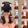 Tassel Pearl Braided Hairpin Colorful Hair Clip Sweet Braided Hair Chain