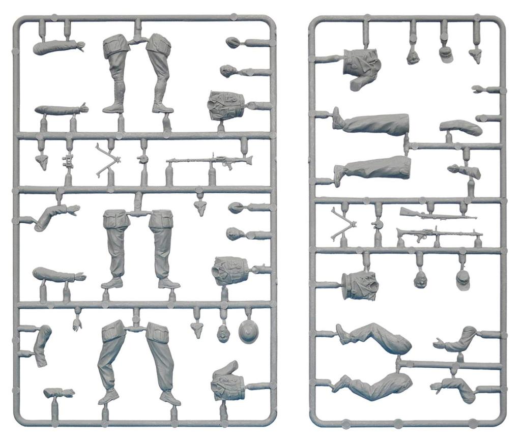 MiniArt Набор фигурок экипажа немецкого бронеавтомобиля, масштаб 1/35 (5 фигур) Пластиковая модель MA35072