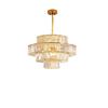 Palazzo - золотая хрустальная люстра 60 см 10xE14