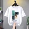 Men's and Women's Adult Short-sleeved Cotton T-shirt Spring and Summer Sports Cartoon T-shirt Fashion Printing