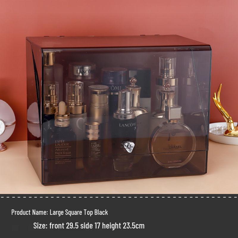 Прозрачный пыленепроницаемый органайзер для косметики большой вместимости для помады и средств по уходу за кожей