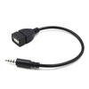 Новый автомобильный MP3-плеер Конвертер 3,5 мм Штекер AUX Аудио Разъем на USB 2.0 Женский Конвертер Кабель Шнур Адаптер