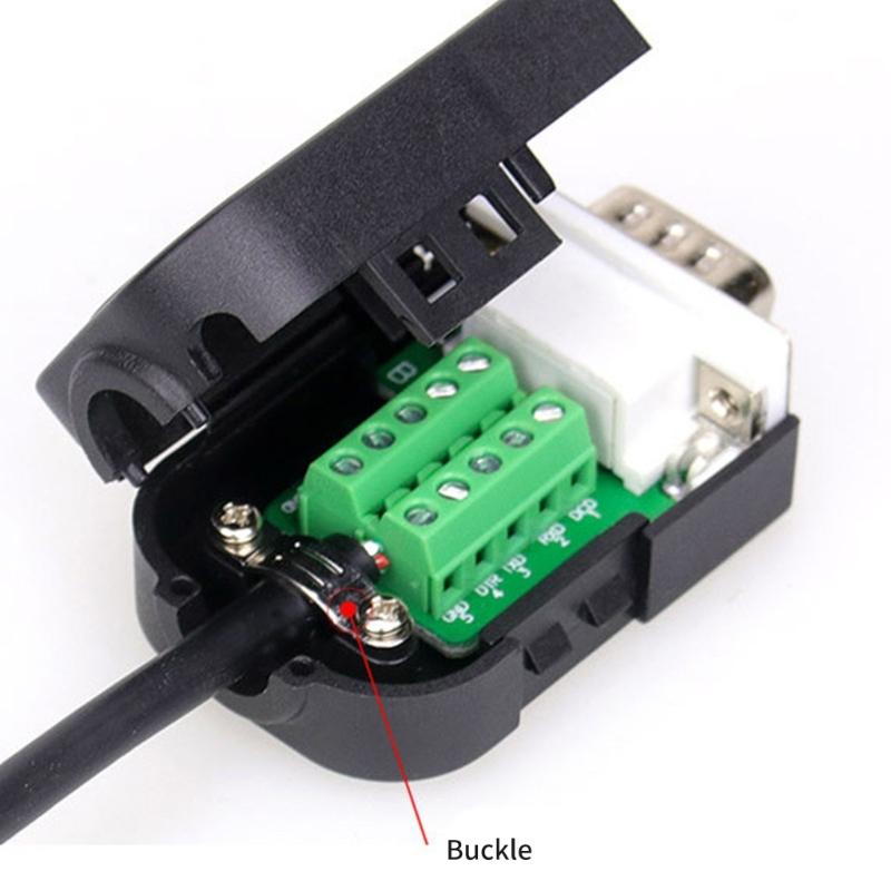 2pcs DB9pin Serial Port Terminal Adapters 9Pin Male and Female Solderless Industrial Contacts Connectors