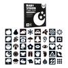 1 Box Baby Black White Cards Infants High Contrast Flash Card 0-3 Months Newborns Visual Stimulation Brain Sensory Development Paper Card Toy