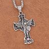 Нержавеющая Сталь Крест Святого Михаила Подвеска Ожерелья Для Мужчин Женщин Классическая Мода Религиозный Амулет Ювелирные Изделия Подарки