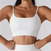 European and American Sexy Minimalism Intimates Gather Shockproof Yoga Clothes with Chest Pad Fitness Vest Short Dancing Bra