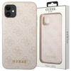 Guess Guhcn61G4Gfpi Iphone 11 / Xr 6,1Różowy/Pink Twarde Etui 4G Metalowe Złote Logo