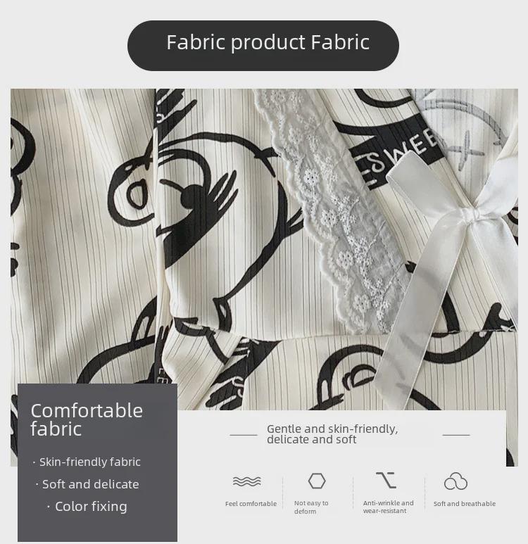 Пижама Sweet Princess для женщин больших размеров - комплект с длинными рукавами для весны и осени