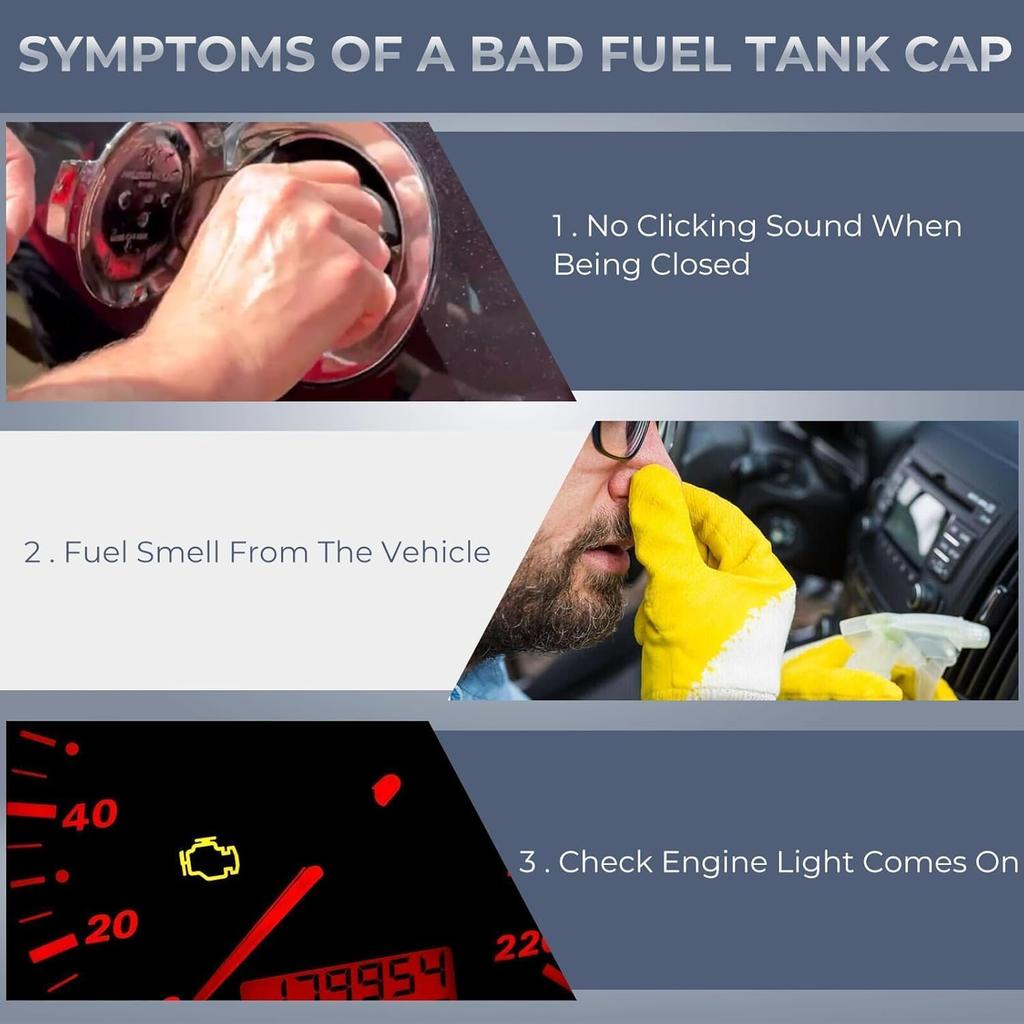 Gas Cap, Fuel Cap For Ford Lincoln Mercury 2004-2009 F150, 2007-2015 Edge, 2009- F250 F350 Super Duty, 2017- F450 F550, 2006-2007 Fusion, 2004-2007