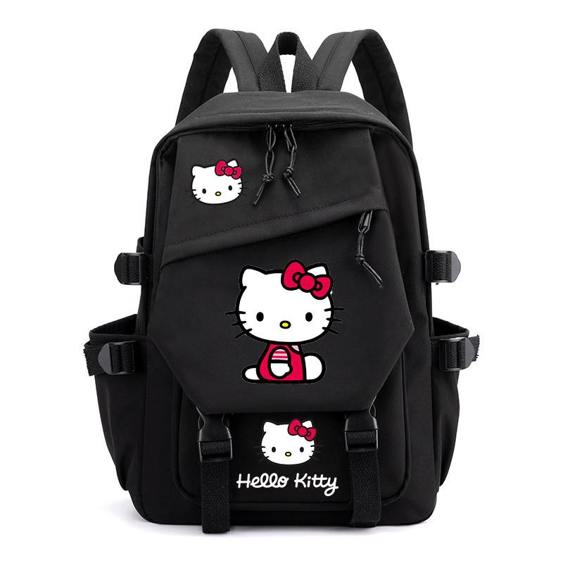 Hello Kitty School Backpack For Middle School And High School Fashionable Cartoon Nylon
