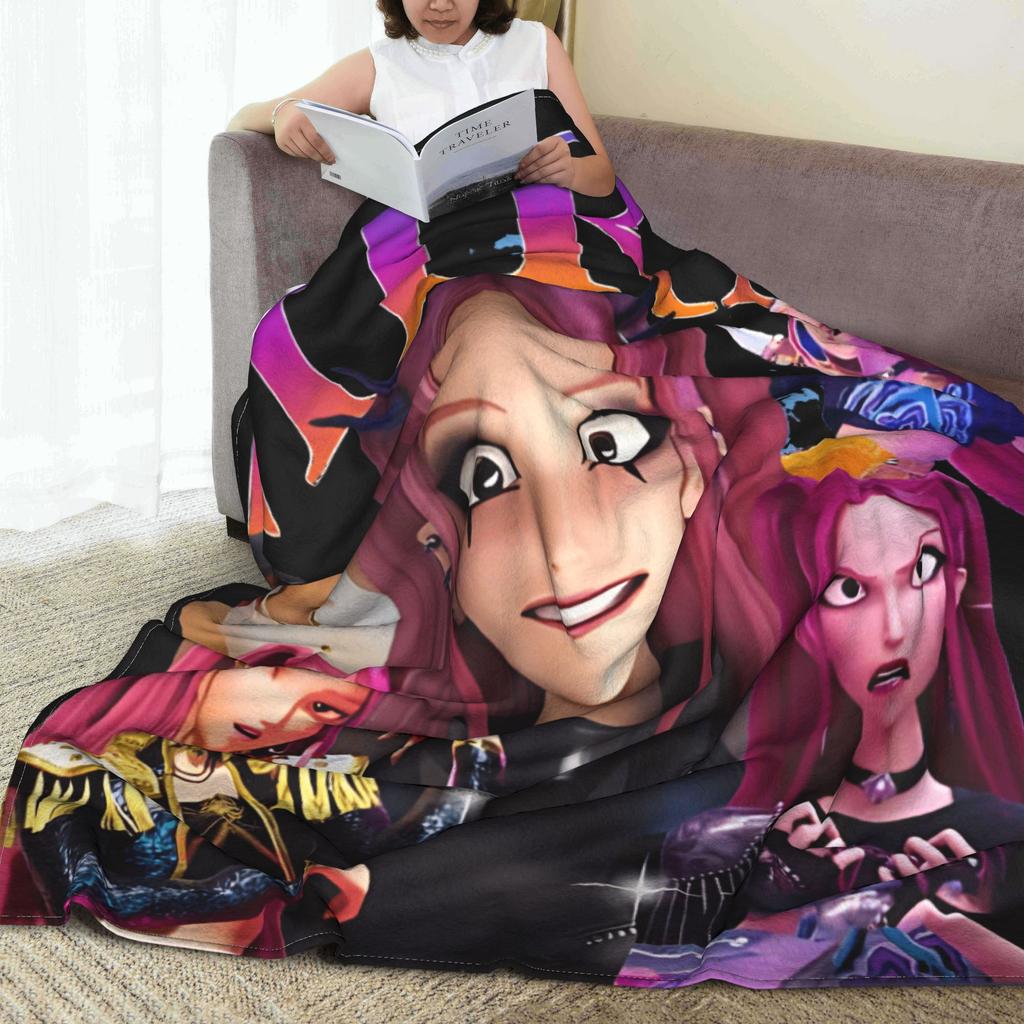 Mira Kpop Охотники на демонов Фланелевое одеяло Зима Мягкое одеяло для детей Уличное Пушистое покрывало Покрывало для дивана