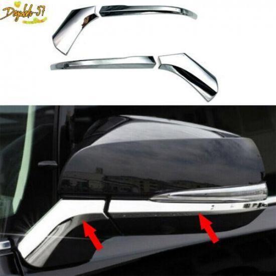 Chrome Rearview Mirror Side Molding Cover Trim Fit For Toyota New RAV4 -
