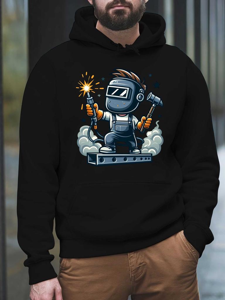 Repairman Men's Sweatshirt Hoodie New Street Style Printed Tops Fall and Winter Clothing Free Hood