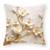 Cotton and Linen Pillowcase Oil Painting Printed Pillowcase Home Sofa Cushion Pillowcase Car Waist Cushion Seat Cushion