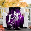 Prince Rogers Nelson Flannel Blanket Soft All-Season Throw, Design for Camping, Car Travel, Hiking Sofa, Bed, Office Perfect Gift for Parties
