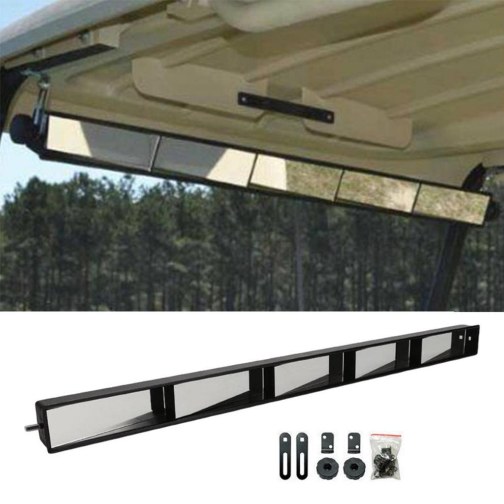 5-Panel Rearview Mirror Wide-View Panoramic Golf Cart Vibration-Without