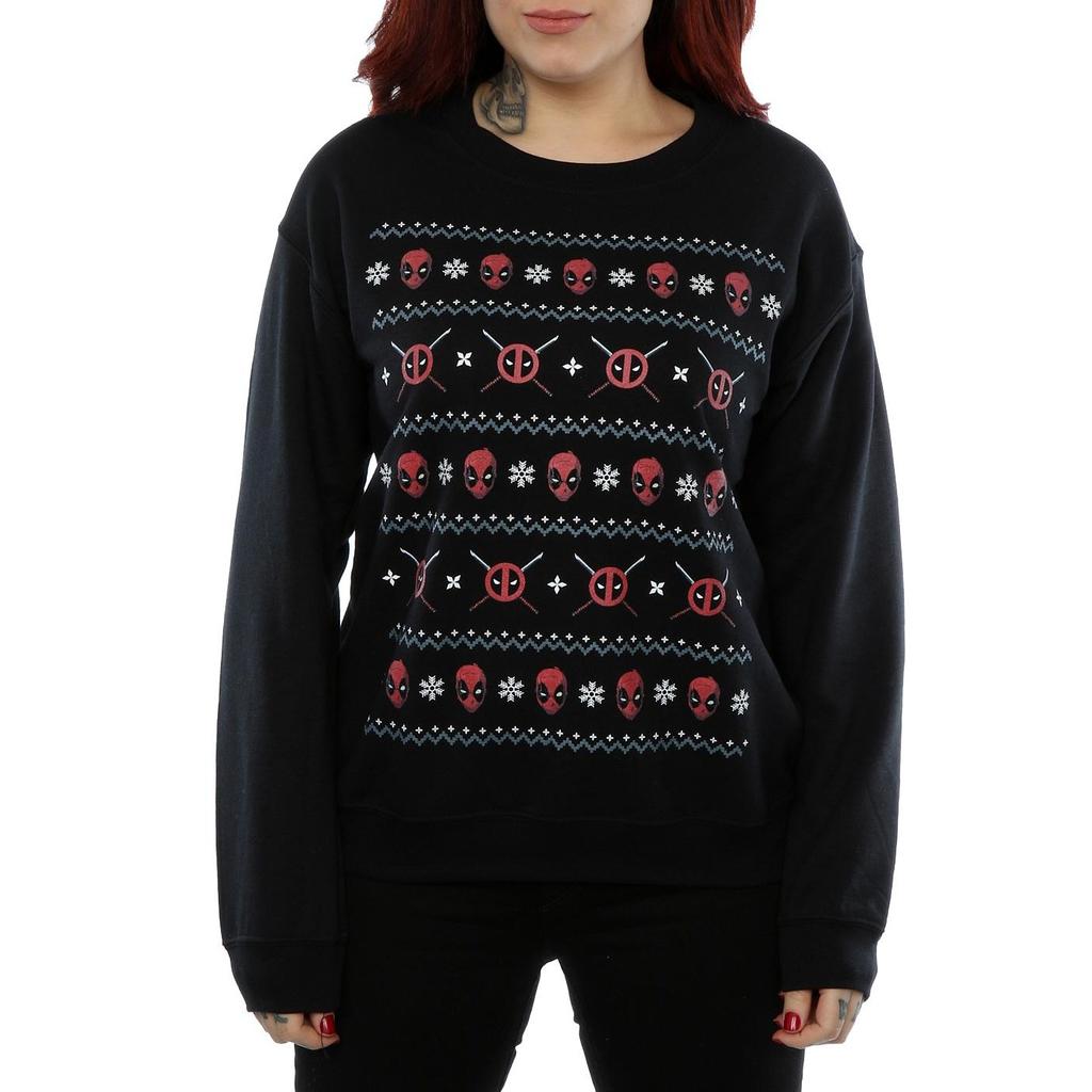 Marvel Womens/Ladies Deadpool Christmas Sweatshirt