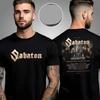 Rock Heavy Metal Tops The Sabaton Legend Tour Europe 2025 Tshirt Is A Genderfriendly Print Cotton Shortsleeved Tshirt Unisex