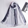 Elegant Celebrity Style Tie-dye Gradient Fringe Scarf Autumn and Winter Shawl Imitation Cashmere Warm Scarf Female