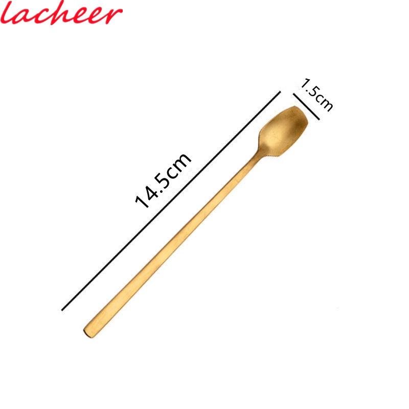 Ложка для смешивания напитков из нержавеющей стали длиной 14,5 см с длинной ручкой