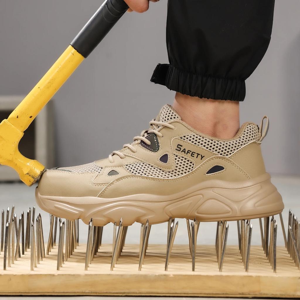 Новые унисекс защитные туфли мужские рабочие кроссовки неразрушимые защитные ботинки женская обувь мужская обувь со стальным носком спортивный стиль