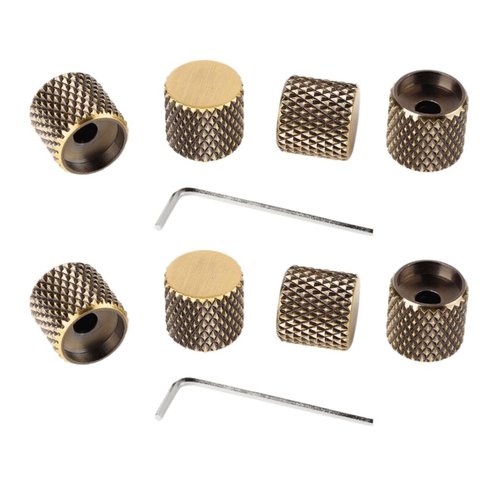 8PCS Metal Guitar Knobs Set Bronze Color Musical Instrument Accessories Electric Guitar Accessories