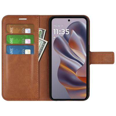 Чехол-подставка для Motorola Edge 50 Neo 5G/Moto S50 5G/Thinkphone 25 5G, устойчивый к царапинам, кожаный чехол для телефона с текстурой телячьей кожи