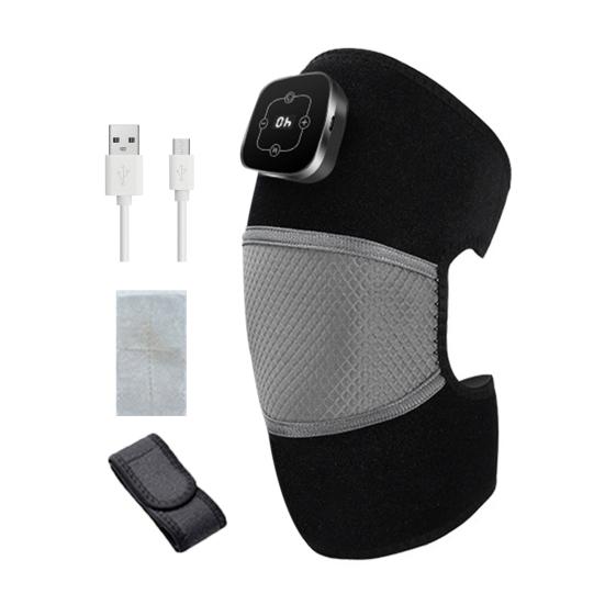 Массажер для колена с подогревом, 5 режимов нагрева, 3 режима массажа, цифровой дисплей, перезаряжаемое беспроводное устройство для массажа колена