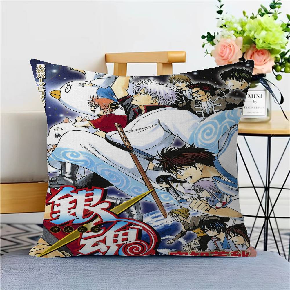 Классический смешной японский аниме GINTAMA Наволочка Дюймы Фермерский Декор Домашняя Декоративная Подушка для Дивана