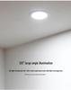 Round 110V Ultra-Thin Embedded Ceiling Panel Light, 1CM Depth